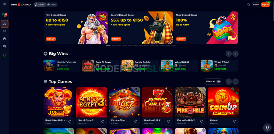 Nine casino games